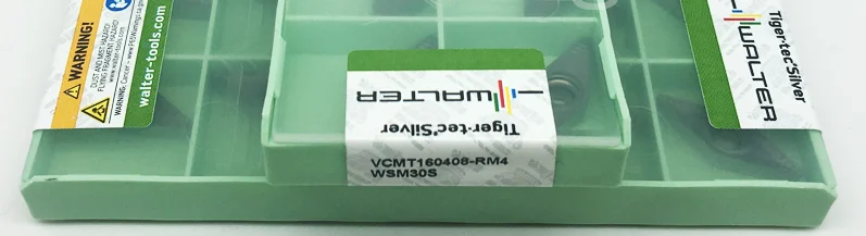 10 шт WALTER карбидные вставки VCMT160408-RM4 WSM30S