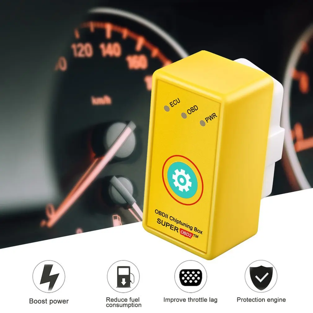 Новый Супер OBD2 нитро ECU чип тюнинг коробка Plug And Drive Интерфейс для бензиновых