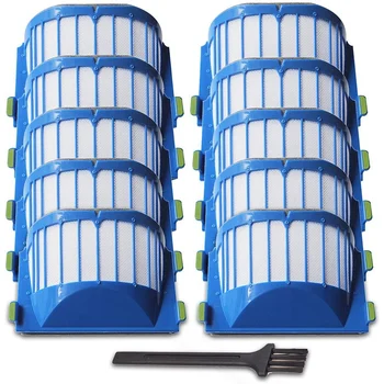 

Replacement Parts 11 Aviation Vacuum Filter Kits for IRobot Roomba 500600 Series, 10 Filters, 1 Cleaning Brush