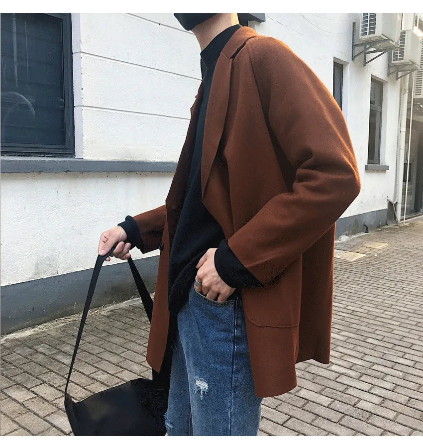 Men's windbreaker jacket autumn and winter new material windbreaker handsome jacket youth fashion trend men's clothing