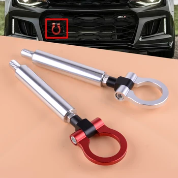 

DWCX Aluminum Car Screw on Type Track Racing CNC Trailer Traction Tow Hook Ring fit for Chevrolet Camaro 6th 2016 2017 2018 2019