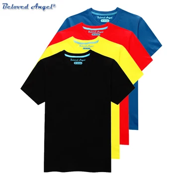 

Beloved Angel Summer Short Sleeve T-Shirts For Boys Girls Tops Kids Clothing TShirt Size 3-15 Years Baby Clothes Tee Solid Color