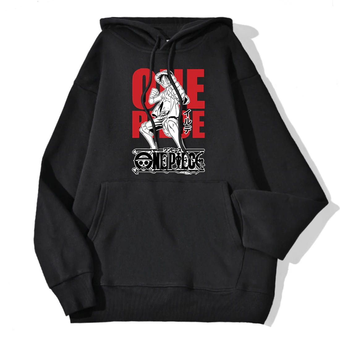 

One Piece Cartoon Print High Quality Hooded Pullover Women Casual Loose Sweatshirts 2020 Winter Fashion Brand Fleece Warm Hoody