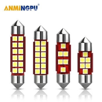 

ANMINGPU 2PCS Signal Lamp Led C5W 36mm 39m 31mm 41mm Festoon Led C10W Dome Light License Plate Light Reading Light White 12V