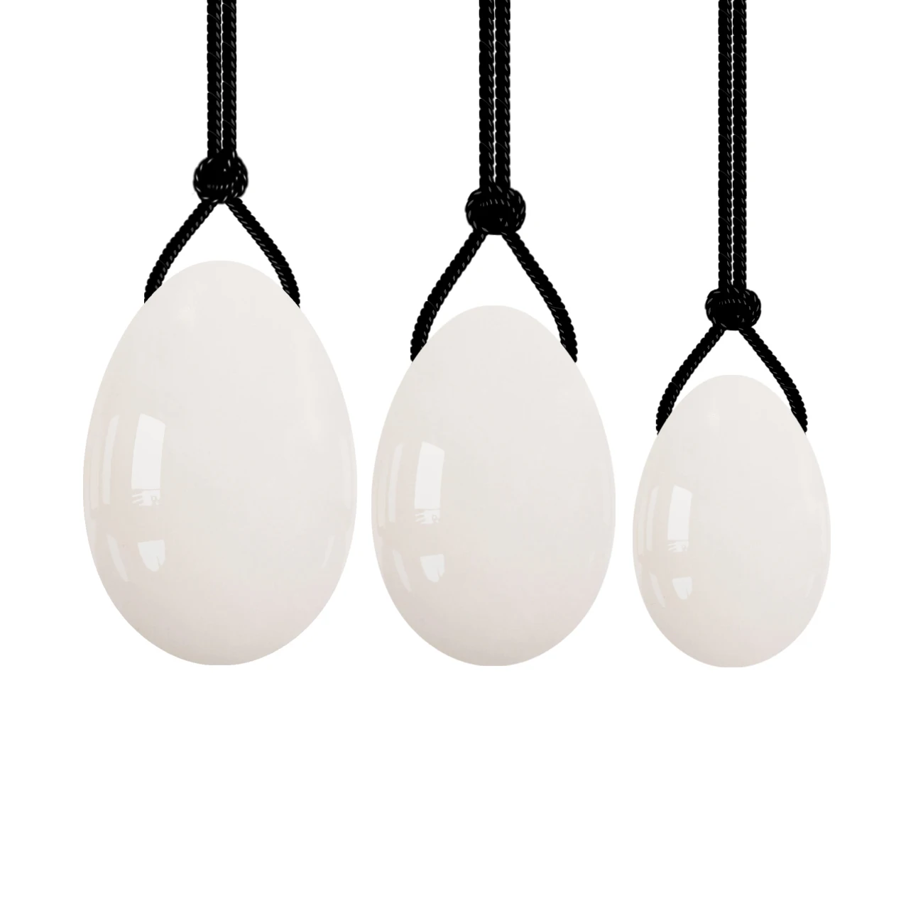 

Natural White Jade Yoni Egg Set Kegel Jade Eggs Tightening Vaginal 100% Jade Egg Kegel Muscle Exerciser Yoni Massage Ball