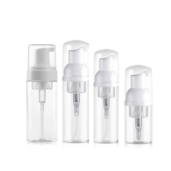 

12pcs 30ml 50ml 60ml 100ml 150ml 200ml Plastic Foam Pump Bottles with White Foamer Pumps and Transparent Caps