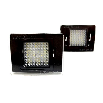 

2Pcs Car LED License Plate Lights 18 SMD 6000K White For Mercedes Benz W176 C117 W218 X156 X166 W166 R172 W447 Canbus error Free
