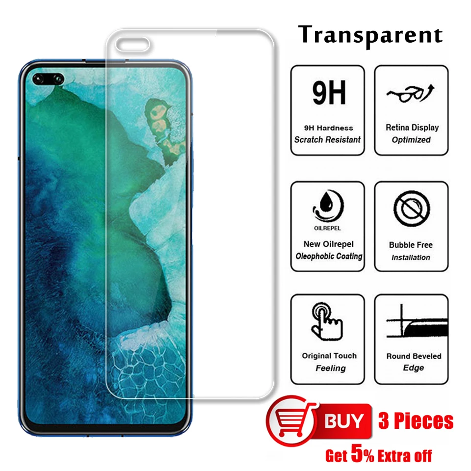 Кристальное 0 26 мм закаленное стекло для honor V30 huawei View 30 Защита экрана 20 20S V20 nova 5T 5 6