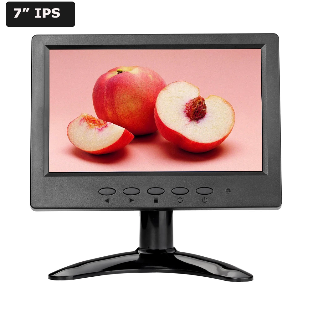 

7 inch CCTV LCD Monitor with 1024*600 High Resolution Small Size LCD BNC Monitor IPS LCD Monitor