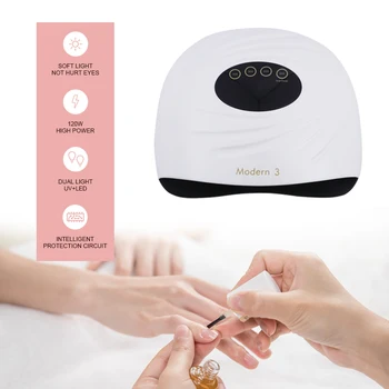 

Modern3 UV LED Lamp For Nails Dryer 120W Ice Lamp with Auto Sensor For Manicure Gel Nail Lamp Drying Lamp For Gel Varnish Tools