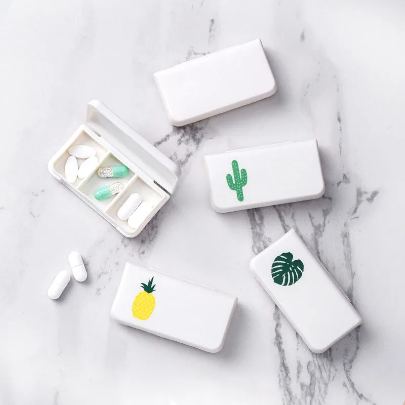 

1Pc Portable Pill Box Plastic Pill Box Medical Kit Vitamin Medicine Boxes Pill Storage Box Organizer Tablets Case