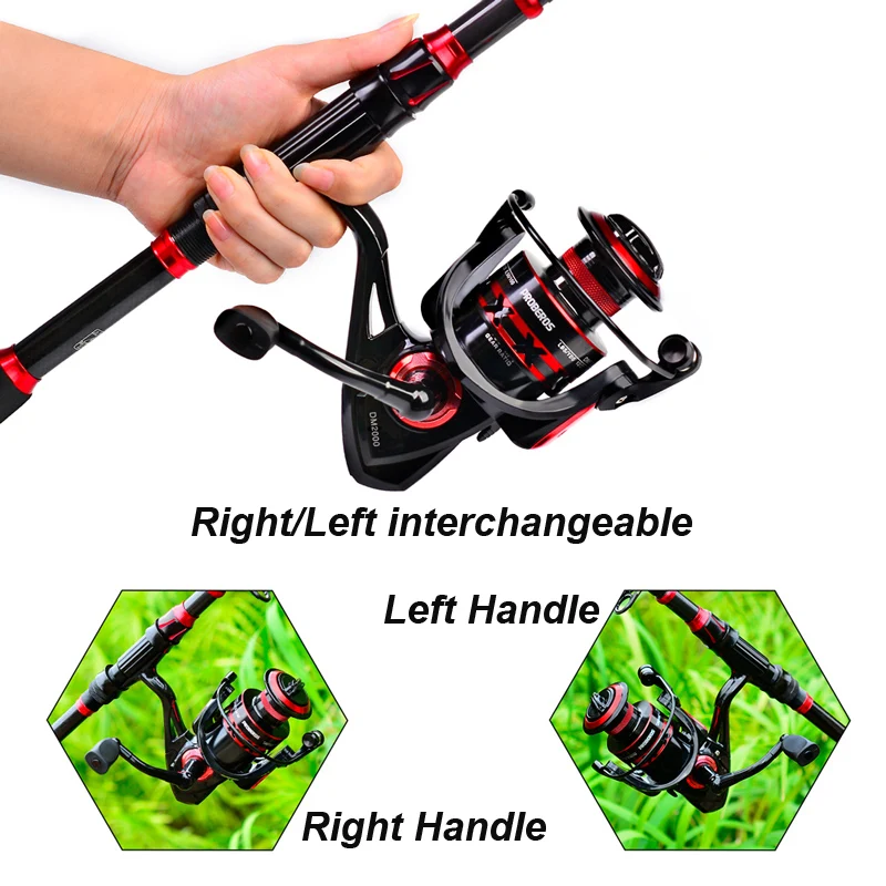YUCONG Portable Fishing Combo 2.1m Carbon Telescopic Rod And 2000