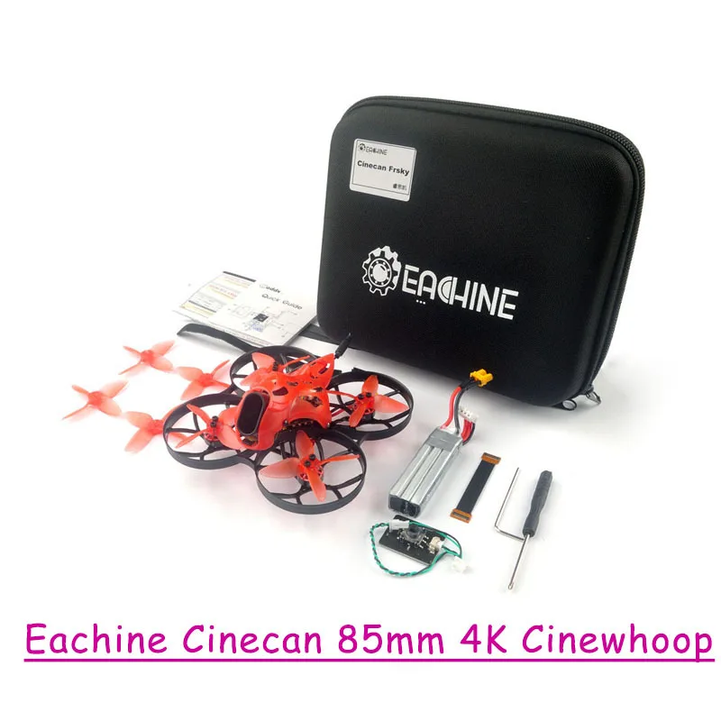 Гоночный Дрон Cinecan 85 мм 4K Cinewhoop 3 4S FPV BNF/PNP Crazybee F4 PRO V3.0 Caddx Tarsier Cam DVR и сумка для