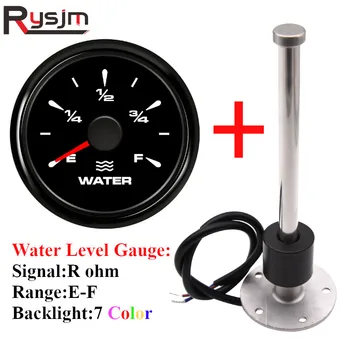 

Hot Sale 0-190ohm Water Level Gauge Fuel Level Gauge with Sensor 100/125/150/200/250mm Fuel Sender Unit for boat car truck 9-32V