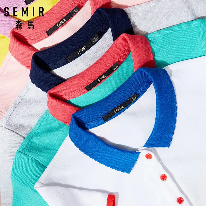 Футболка SEMIR женская с индивидуальным дизайном милая Модная рубашка ярких цветов