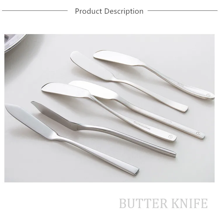 Description Picture 5 of item304 Stainless Steel Butter Knife, Jam Spatula, Butter Spreading Sauce, Cheese, Western Cheese, Kitchen Tools, Tableware