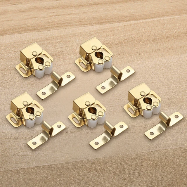NAIERDI Bag Magnet Cabinet Catches Door Stop Closer Stoppers Damper Buffer For Wardrobe Hardware Furniture Fittings Accessories Gold(5PCS)