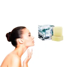 Богатое Овечье молоко, морская соль, мыло, блеск для кожи, отбеливание и увлажнение, ручная работа, твердое моющее Молочко для лица, предотвращающее появление акне