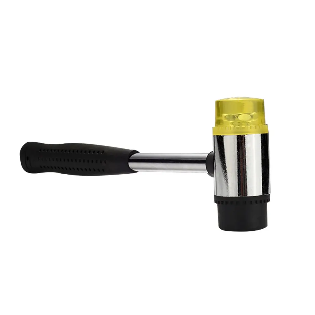

25MM Soft Mallet Double Face Soft Tap Rubber Mallet Hammer with Non Slip Plastic Grip DIY Leather Tool Manual Hammer