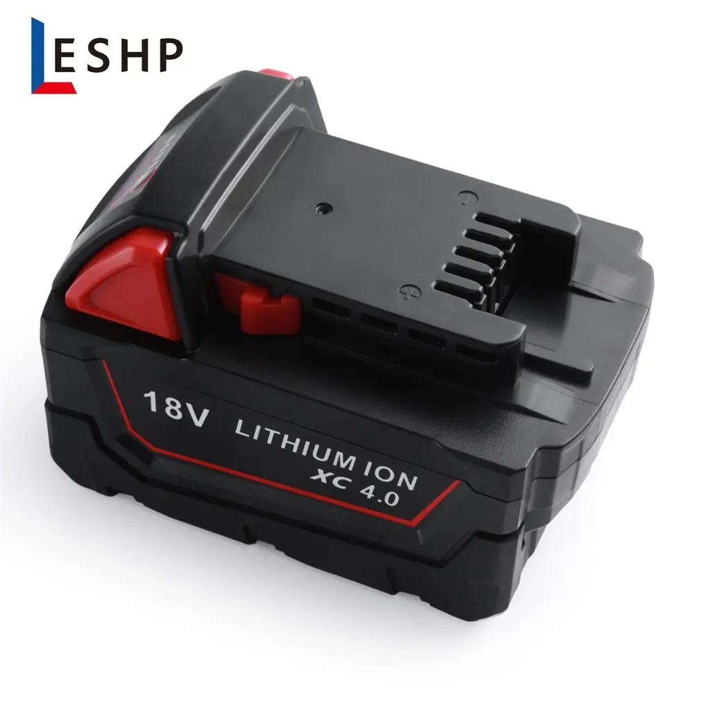 

Power Tool Battery 18V 4000mah Red Lithium High Demand 4.0Ah Rechargeable Battery For Milwaukee M18 Replacement Tool Battery