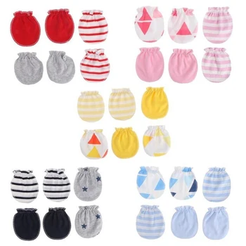 

Baby Mittens Gloves Super Soft Gloves Newborn Boy Girl Safety Scratch Mittens Size 0-6 Months baby Accessories 3pcs/set