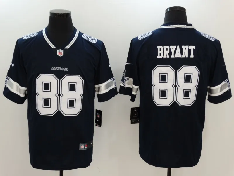Небесно-голубой Мужские футбольные майки Dallas#88 Dez Bryant - Цвет: Небесно-голубой