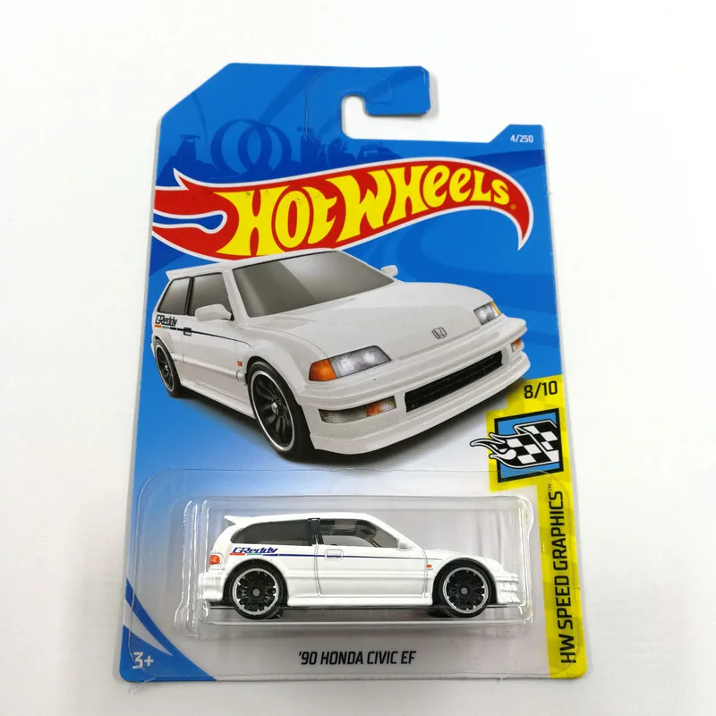 Горячие колеса 1: 64 Автомобиль HONDA CIVIC Тип R EF HONDA CR-X HONDA CITY TURBO Коллекционная серия металлические Литые модели автомобилей