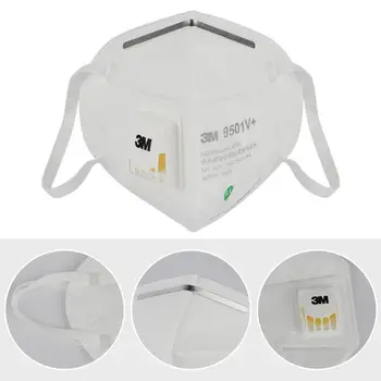 

5PCS 3M 9501V+ mask Particulate Respirator Protective Masks Safety Mask disposable Face Mouth Mask Mascarillas mouth dusk mask