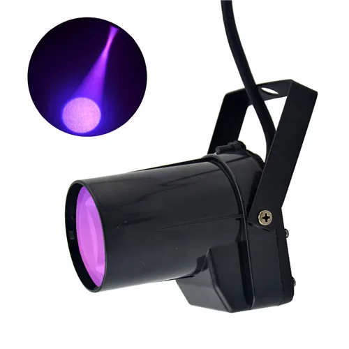 AUCD Мини Портативный 5 Вт RGB красочный Светодиодный точечный светильник Диско Зеркальный Шар прожектор KTV DJ вечерние шоу луч проектор сценические огни LEM1 - Цвет: Purple