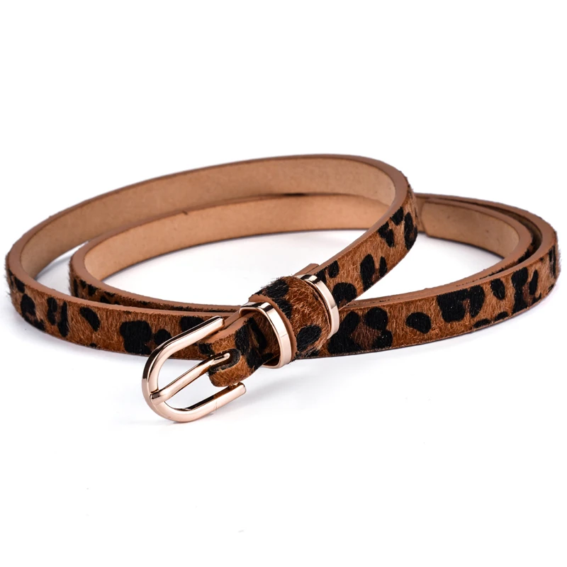 1.5-brown Leopard Женский облегающий ремень из микрофибры с серебряной полированной пряжкой, однотонное официальное Повседневное платье, 7 цветов на выбор - Цвет: 1.5-brown Leopard