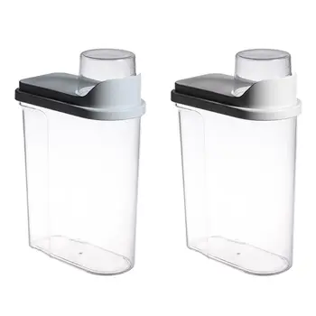 

2.5L Food Storage Container Plastic Kitchen Refrigerator Grain Rice Container Multigrain Transparent Tank Sealed Cans