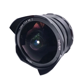 

Newyi 7.5mm F2.8 II Fisheye Lens for Panasonic for Olympus Micro4/3 Cameras GH1/2 E-M1/E-M10