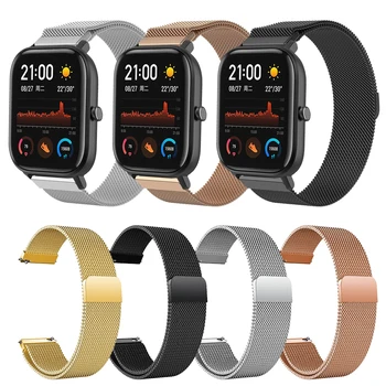 

Metal Milanese Loop Band For Xiaomi Huami Amazfit GTS Wrist Strap Bracelet For Amazfit GTR 47MM / Bip lite / Bip 2 Smart Watch