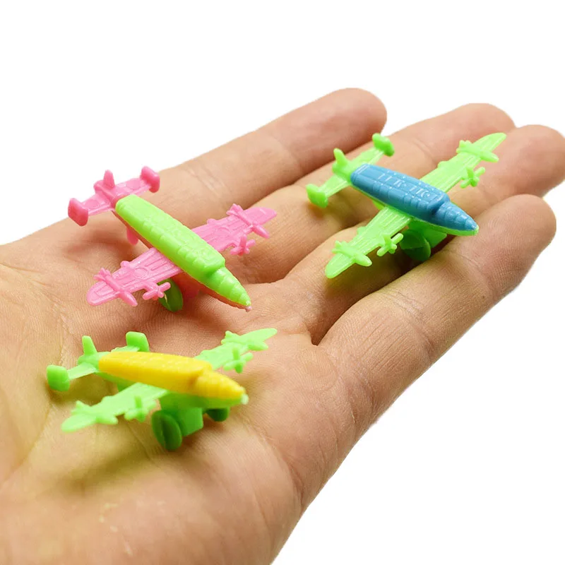 

10Pcs Mini Classic Plastic Plane Toy Exquisite Slidable Bombers Toys Diecasts Toy Airplane for Children Gift