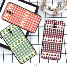 Plaid Checked Checkered Fruit Angel Silicone phone cover case for OPPO A5 A9 2020 A7X reno 2 ace 3 pro realme 3 5 PRO funda