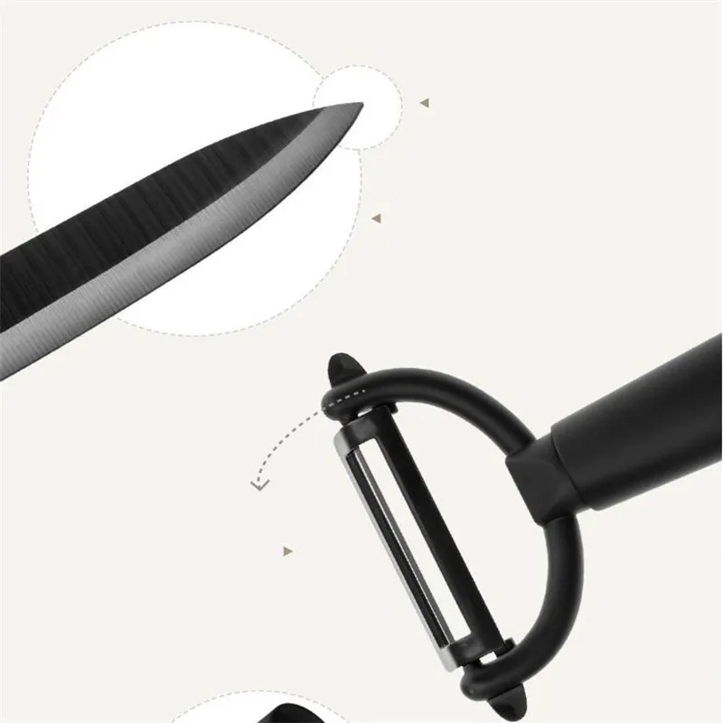 Xiaomi Mijia Huohou Kitchen Home Nano-Ceramic Knives Cook Set 4 6 8 Inch Fruit Veg Meat Kitchen Cooking Knife For Mi Home (11)