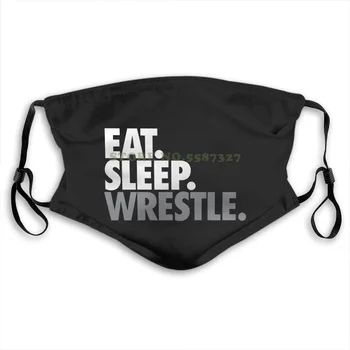 

Face Mask Brand New Man Cotton Eat Sleep Wrestle | Wrestling Chalktalk Sportsywashable Half Face For Men Women Ladies Diy Masks