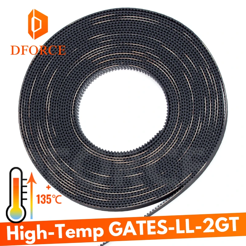 DFORCE Heat resistant 135℃(273℉) GATES LL 2GT 2GT belt synchronous belt