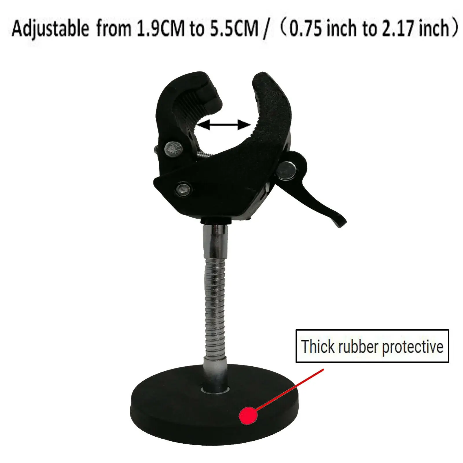 Magnetic Flashlight Holder Flexible Flashlight Mounting Brackets & Strong Magnet