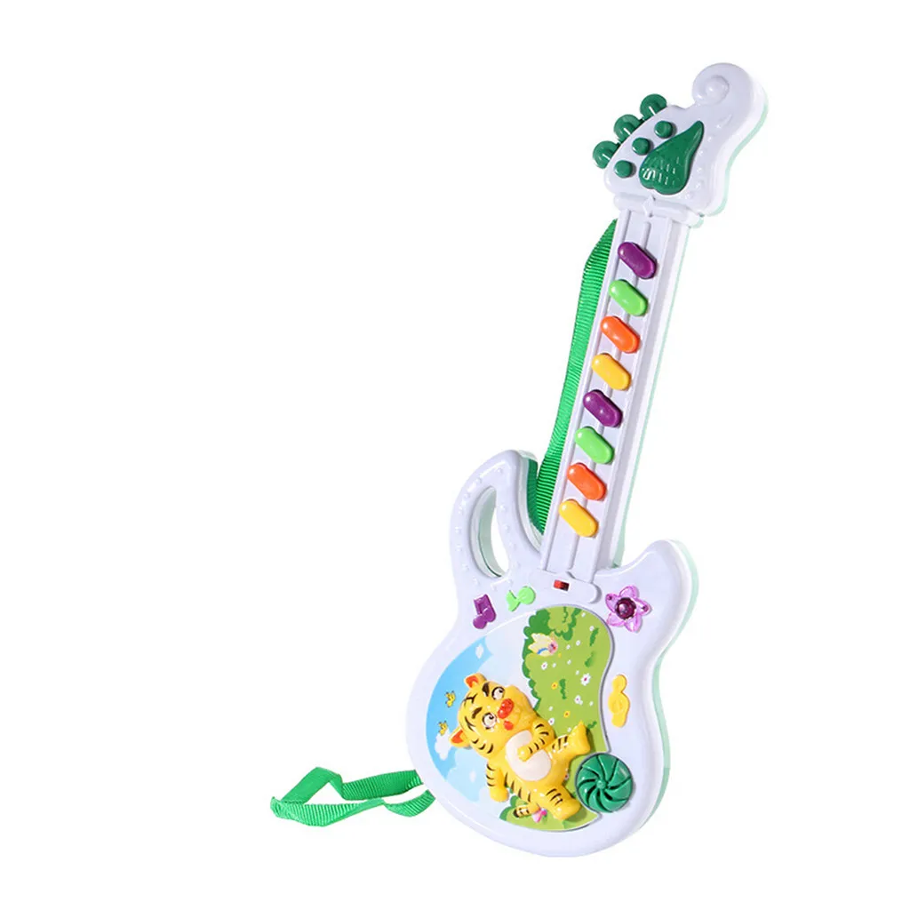 Детские Мини-укулеле гитары, музыкальные инструменты, игрушки для детей, школьные игры, музыка, интерес, развивающие игрушки Монтессори, подарок - Цвет: B