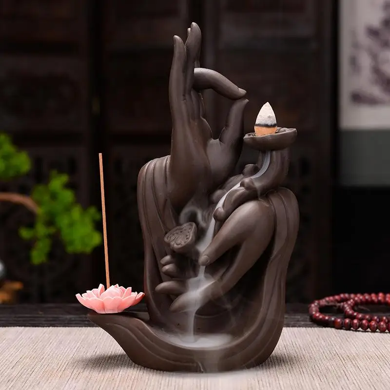 Традиционная ручная курильница для благовоний, горелка Wierook, керамическая подставка для ароматических палочек буддийского храма, курильница