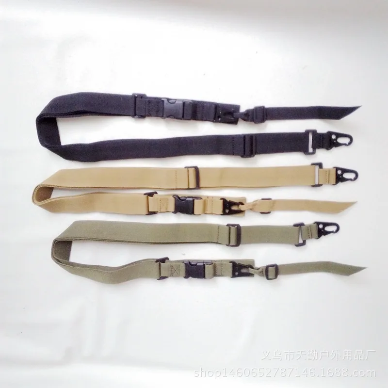

Outdoor Tactical Belt Three-Point Multi-functional Oblique Gun Straps Task Lanyard Weaving Canvas Harpoon Line