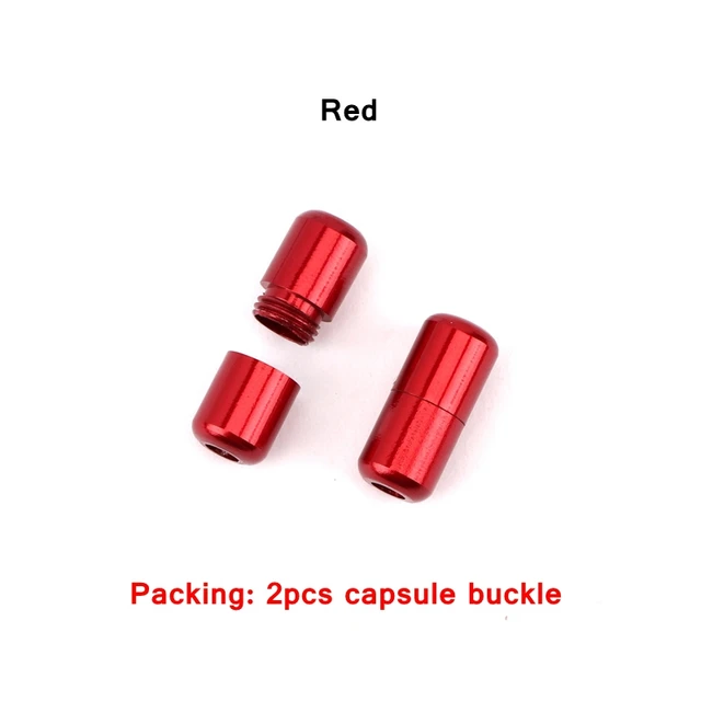 2pcs /1 set Metal Shoelaces lock Accessories No Tie Shoelaces Metal Lace Lock DIY Sneaker Kits Silver Gold Metal lace buckle Red