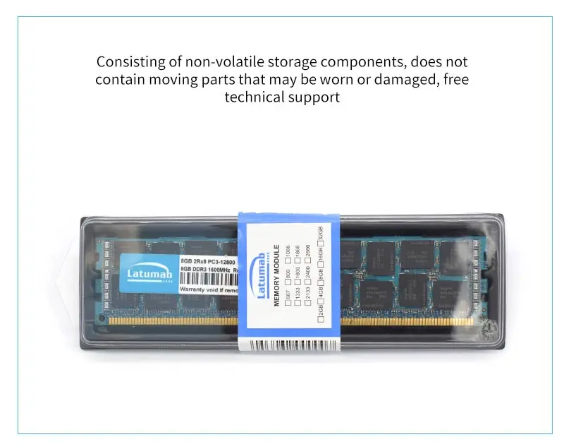 Latumab RAM DDR3 8GB 16GB 32GB 1600MHz REG ECC Server Memory PC3-12800 DDR3 RAM 240 Pins Memoria RAM DDR3 Memory Module (13)