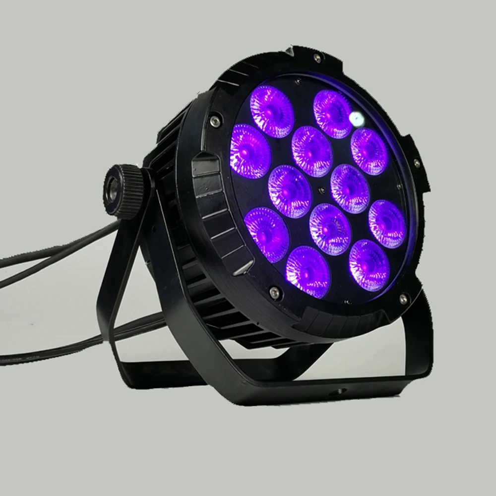 12 шт./12x18 Вт rgbwa uv 6в1 водонепроницаемые par Огни dmx512 светодиодные огни