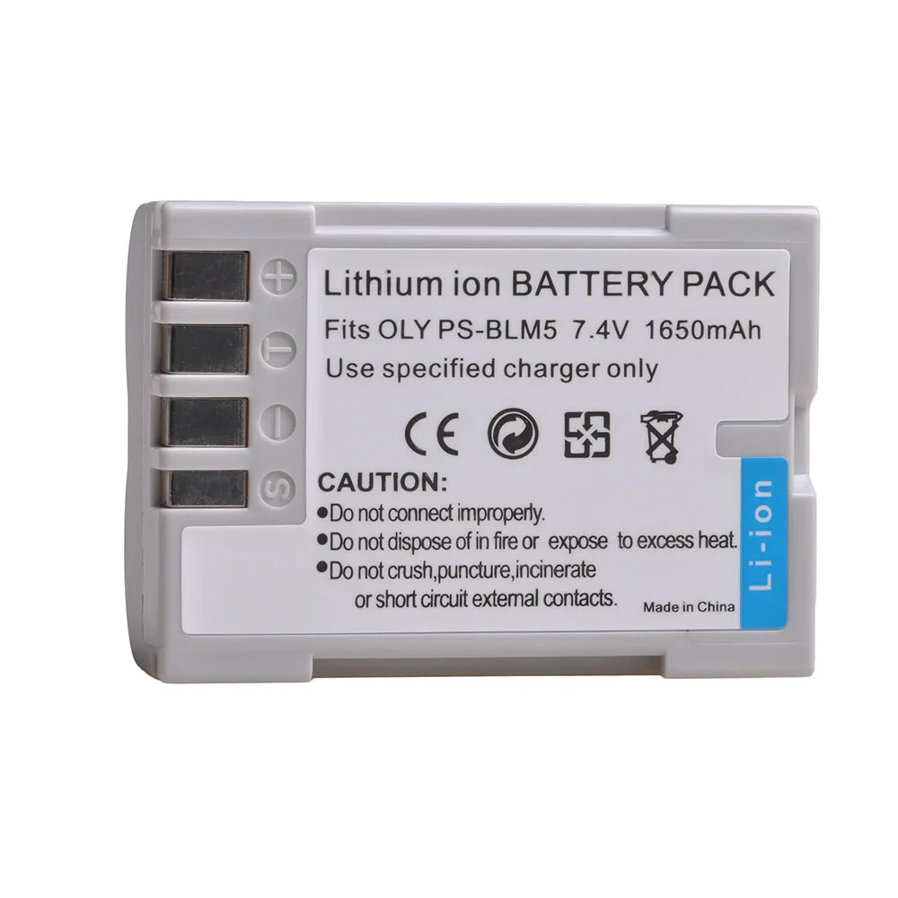 1Pcs Ps-Blm5 Psblm5 Batteria Per Olympus C-8080 C-7070 C-5060 E1 E500 E330 E3 E520 E510 E300 Batterie Per Foto/Videocamera