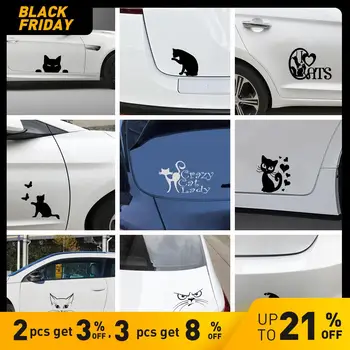 

Cartoon Cat Car Stickers Waterproof Removable Car Decal Stickers For Car Body And Window Car Accessories Skin Decoration