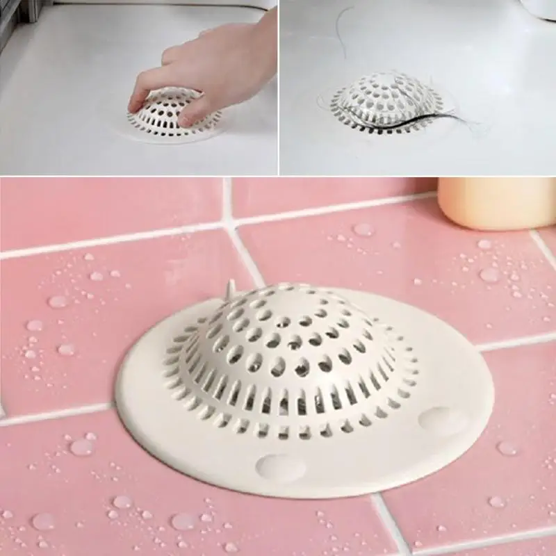 Th Shower Drain Hair Catcher, Silicone Stopper Bathtub Sink Filter
