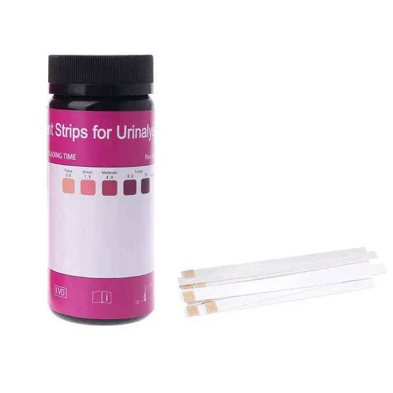 

100 Strips Ketone Test Strips Urine Tester Reagent Strip Atkins Diet Weight Lose Test Urinary Ketone Dipstick Test Paper