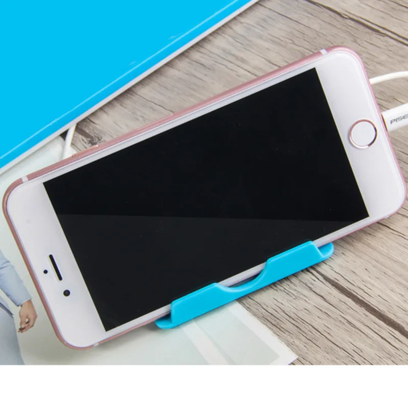 Phone Holder Desk Stand support Mobile Phone For iPhone Xiaomi Accessories desktop cell stand Plastic Foldable Desk Holder Stand